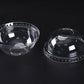 Dome Lids - For 9, 12 Oz Clear Cups - Plastic Disposable PET Lids for Coffee, Shake, Soda