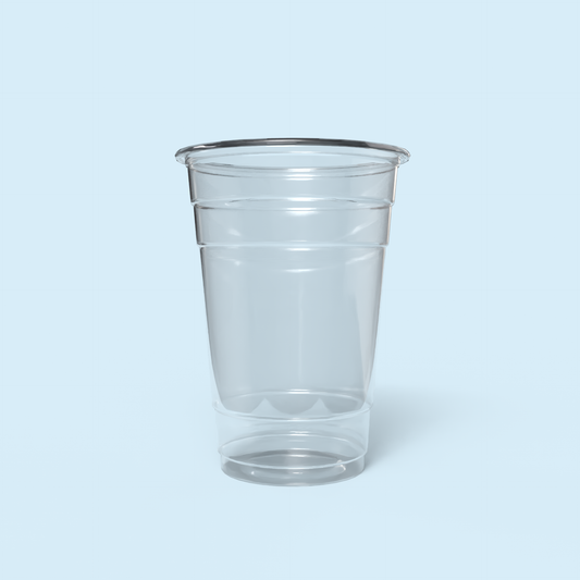 Custom Clear Plastic Cup - 20 Oz PET Plastic Cup for Cold Beverages