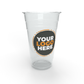 Custom Clear Plastic Cup - 24 Oz PET Plastic Cup for Cold Beverages