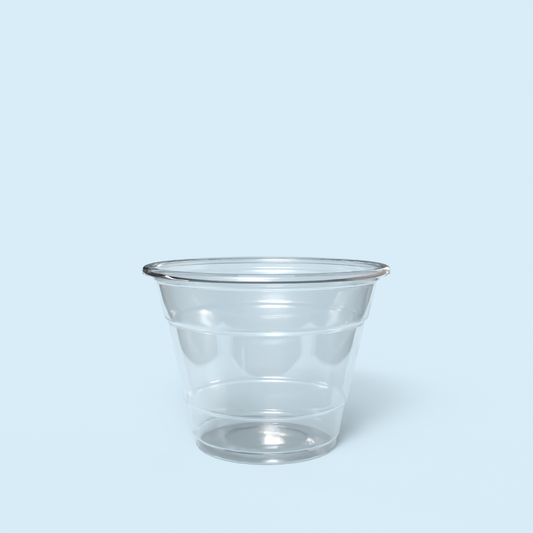 Custom Clear Plastic Cup - 9 Oz PET Plastic Cup for Cold Beverages