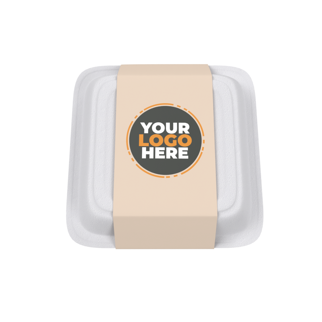 Funda de papel personalizada para cajas de comida para llevar