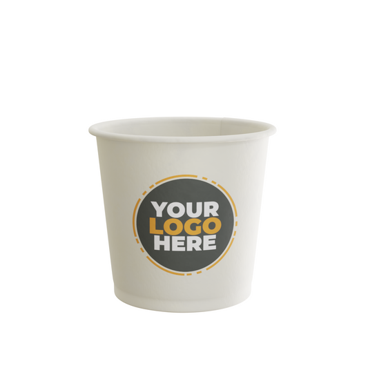 Custom Food Container 16 oz - Paper Food Container White
