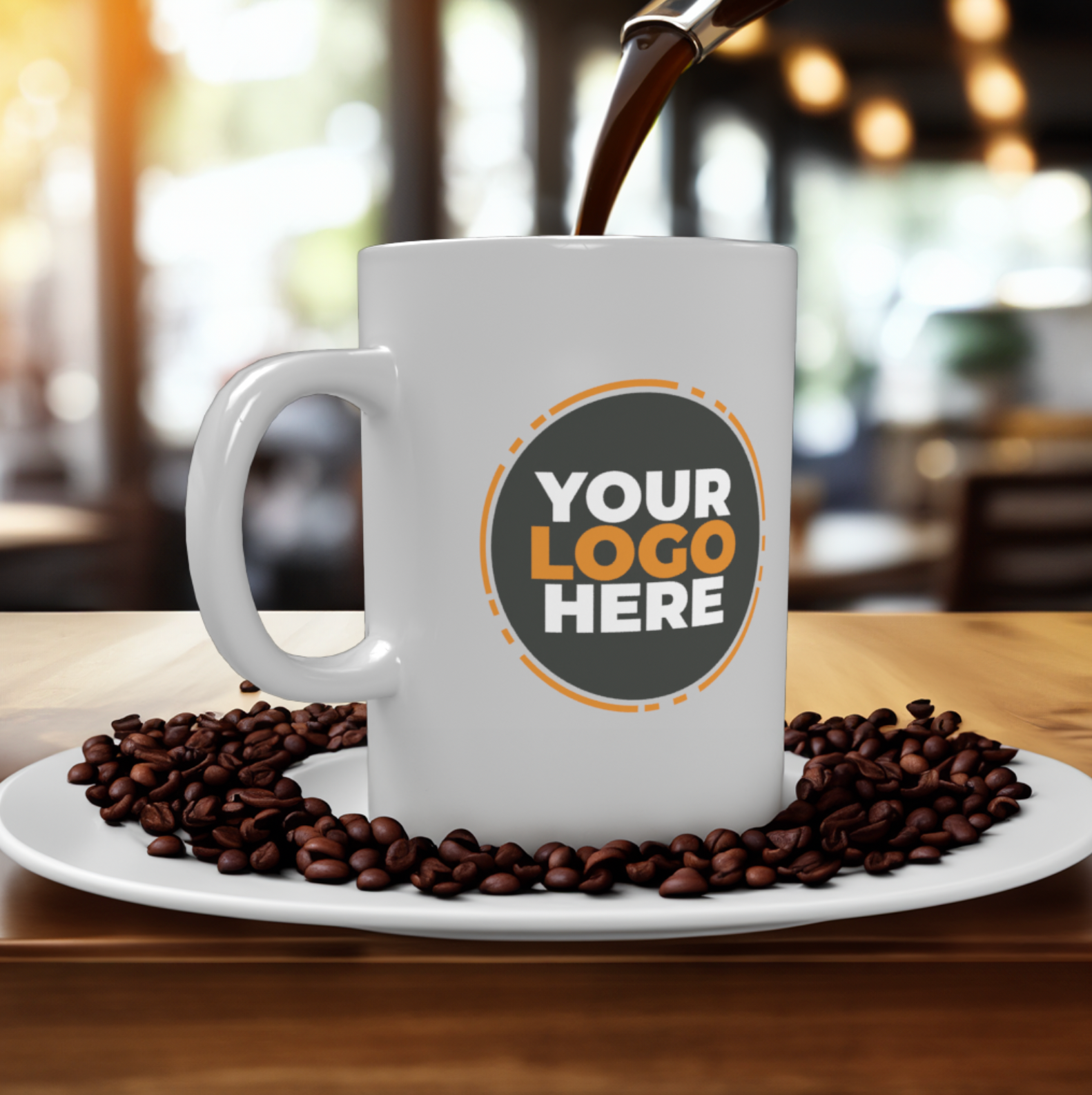 Taza de café personalizada: añade imágenes, logotipo o texto a nuestras  tazas personalizadas de cerámica de 11 oz