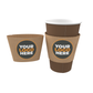 Kundenspezifische Kaffeehüllen - Kaffeehüllen aus gewelltem Kraftpapier für Heißgetränke