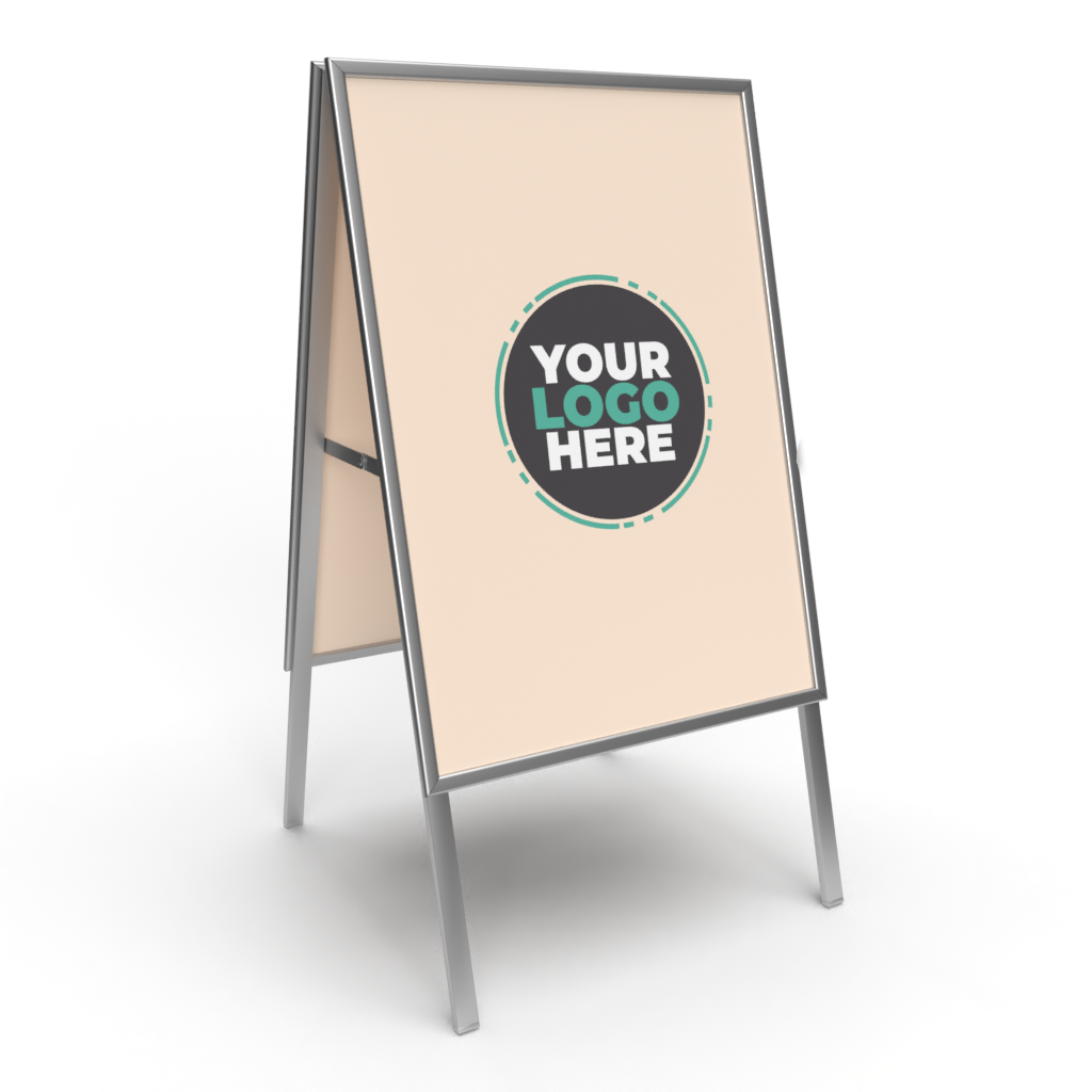 Custom Stand Up Sign with Custom Poster - 24" x 36"