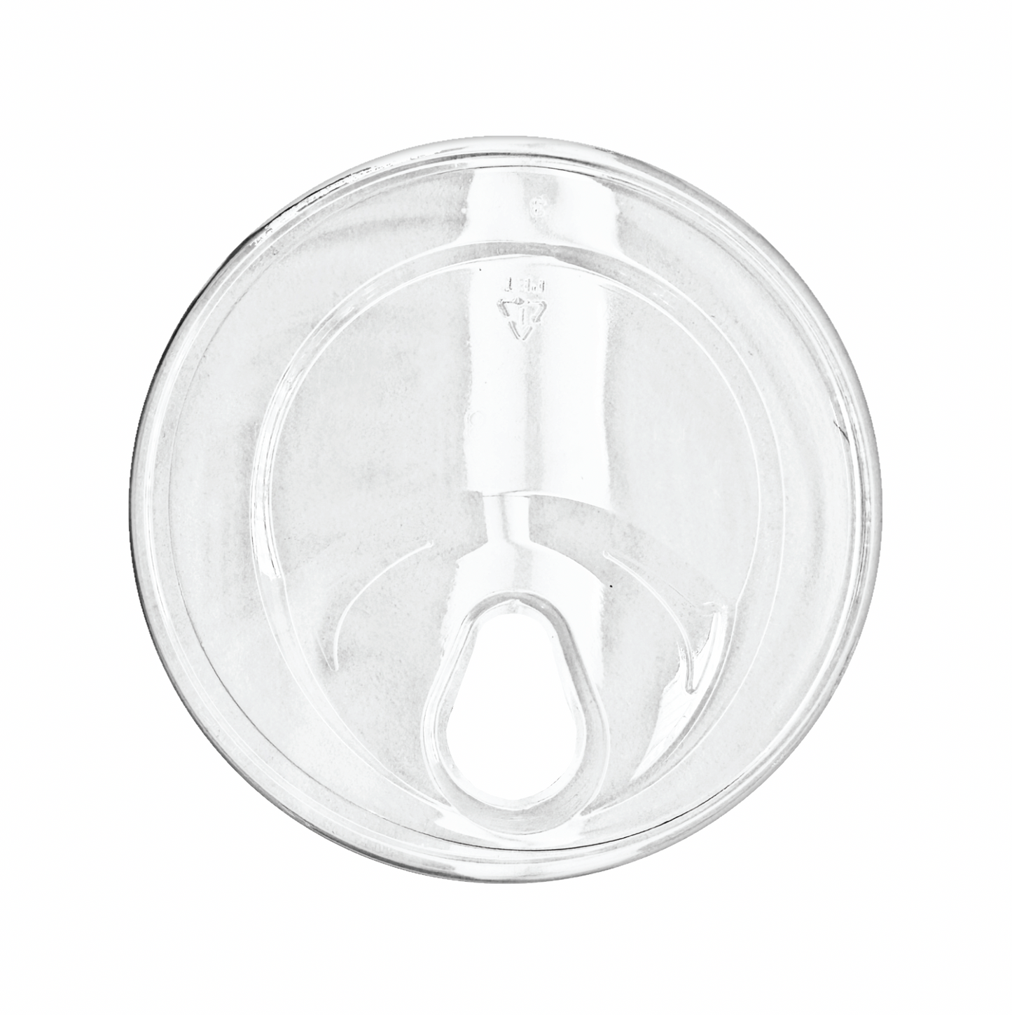 Clear Strawless Sipper Lids - For 16, 24, 32 Oz Clear Cups - Plastic Disposable PET Lids